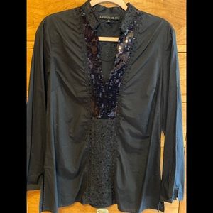 Lafayette 148 Black Tunic